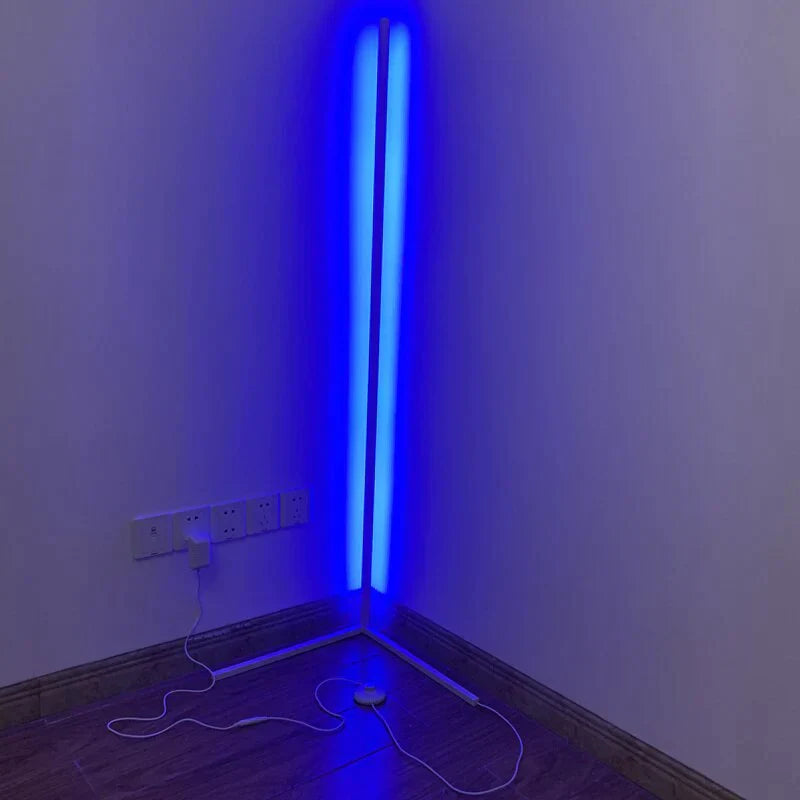 Nordic Led Floor Lamp Rgb Corner Right Angle Lights Coloful Bedroom Lamp Lighting Remote Control