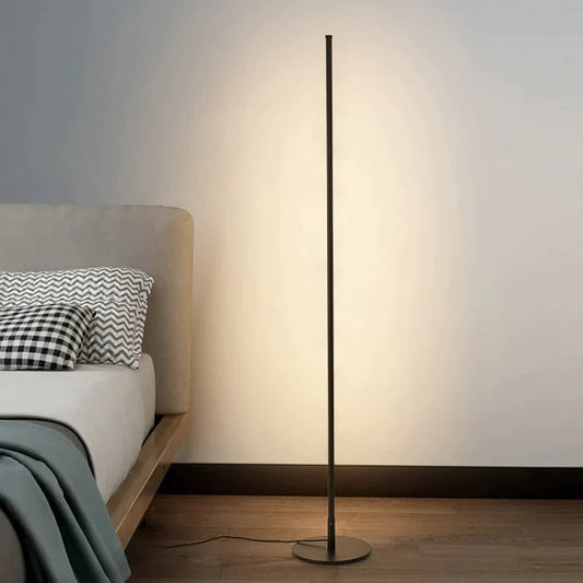 Nordic Minimalism LED Floor Lamp Bedroom Bedside Decoration Home Floor Light Indoor Lighting Standing Light Corner Floor Lamps