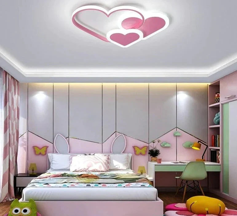 Lustre LED rose pour chambre de fille, lampe d'éclairage en acrylique, luminaire moderne neuf, luminaire Lampadario, lustres