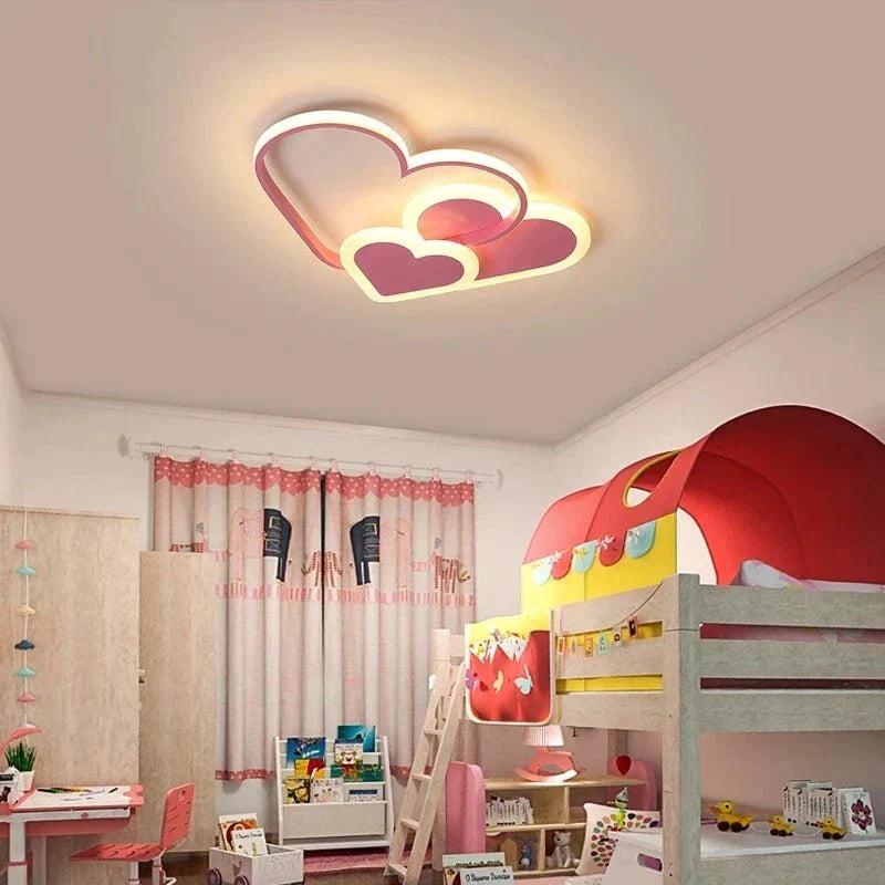 Lustre LED rose pour chambre de fille, lampe d'éclairage en acrylique, luminaire moderne neuf, luminaire Lampadario, lustres