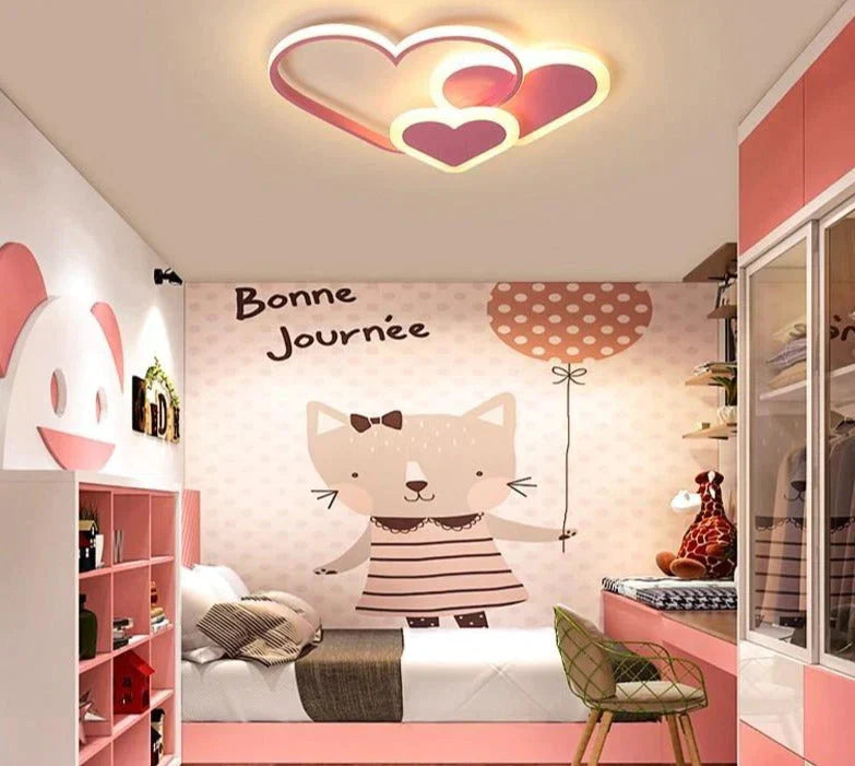 Lustre LED rose pour chambre de fille, lampe d'éclairage en acrylique, luminaire moderne neuf, luminaire Lampadario, lustres
