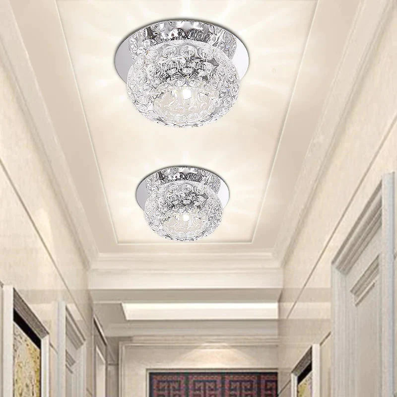 Nordic modern minimalist aisle light entrance lamp led crystal lamp ceiling lamp