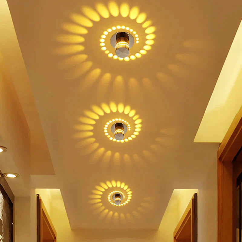 Modern LED Ceiling Light 3W RGB wall Sconce for Art Gallery Decoration Front Balcony lamp Porch light corridors Light Fixture