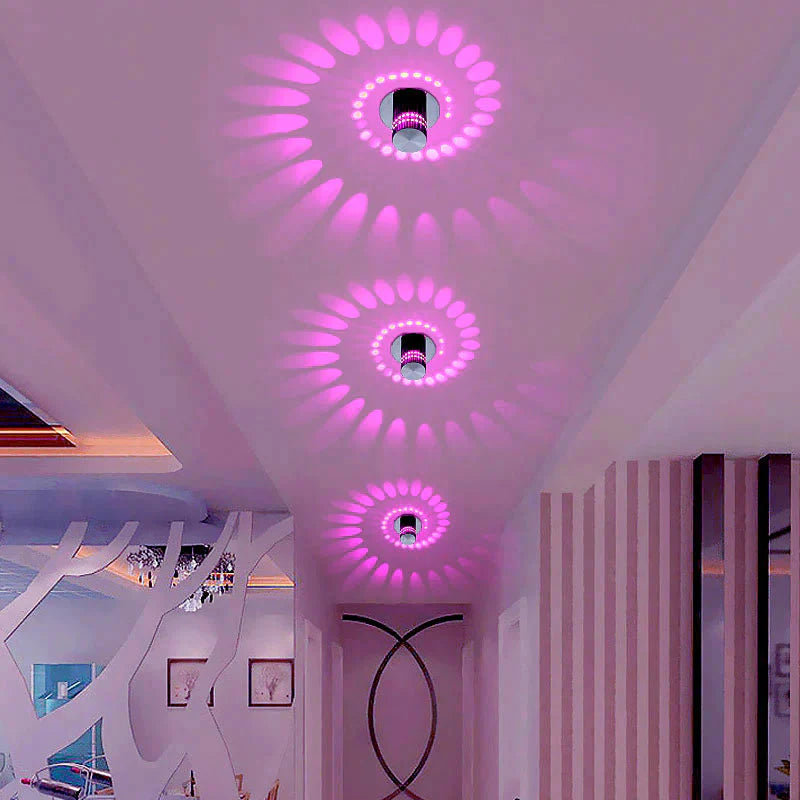 Modern LED Ceiling Light 3W RGB wall Sconce for Art Gallery Decoration Front Balcony lamp Porch light corridors Light Fixture