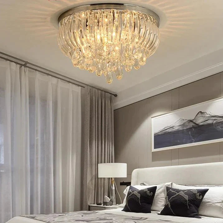 Plafonniers en cristal modernes pour cuisine, salon, chambre d'enfant, lampe de plafond, lampe de salle à manger à LED vintage Abajur Para Quarto