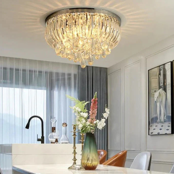 Plafonniers en cristal modernes pour cuisine, salon, chambre d'enfant, lampe de plafond, lampe de salle à manger à LED vintage Abajur Para Quarto