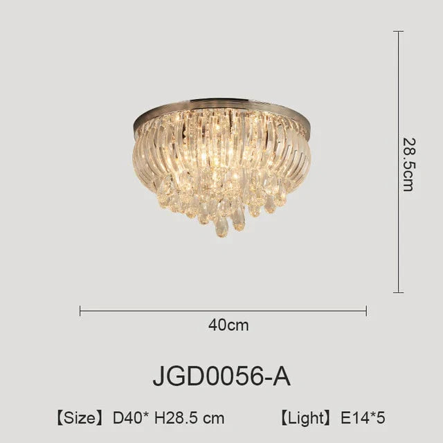 Plafonniers en cristal modernes pour cuisine, salon, chambre d'enfant, lampe de plafond, lampe de salle à manger à LED vintage Abajur Para Quarto