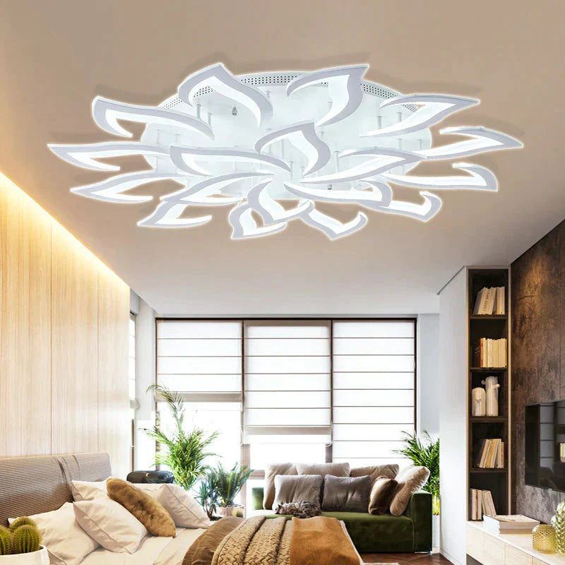 Plafonniers à LED modernes pour salon, cuisine, chambre à coucher, chambre d'enfants, lampe à intensité variable, luminaire Art déco avec télécommande