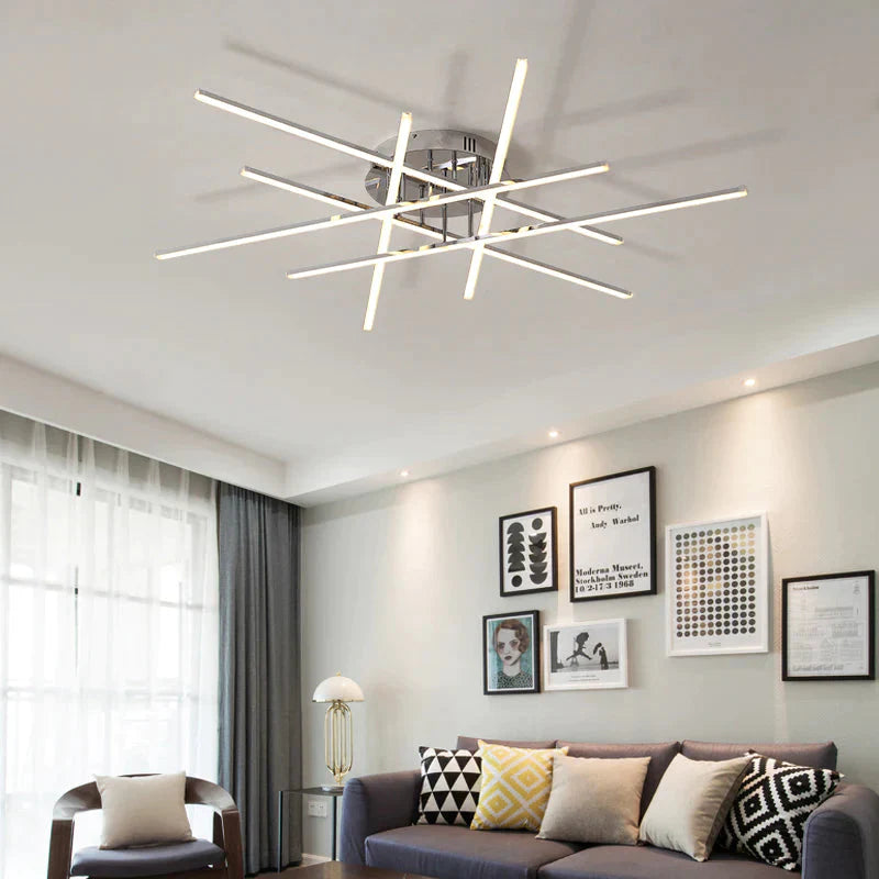 Chrome Plated Finish Modern Led Ceiling Lights For Living Room Bedroom Study Room Home Deco Ceiling Lamp