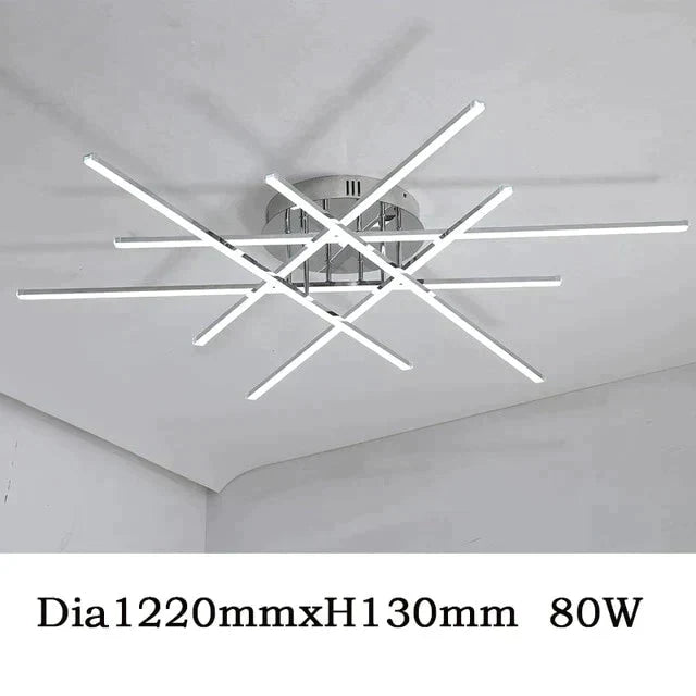 Chrome Plated Finish Modern Led Ceiling Lights For Living Room Bedroom Study Home Deco Lamp