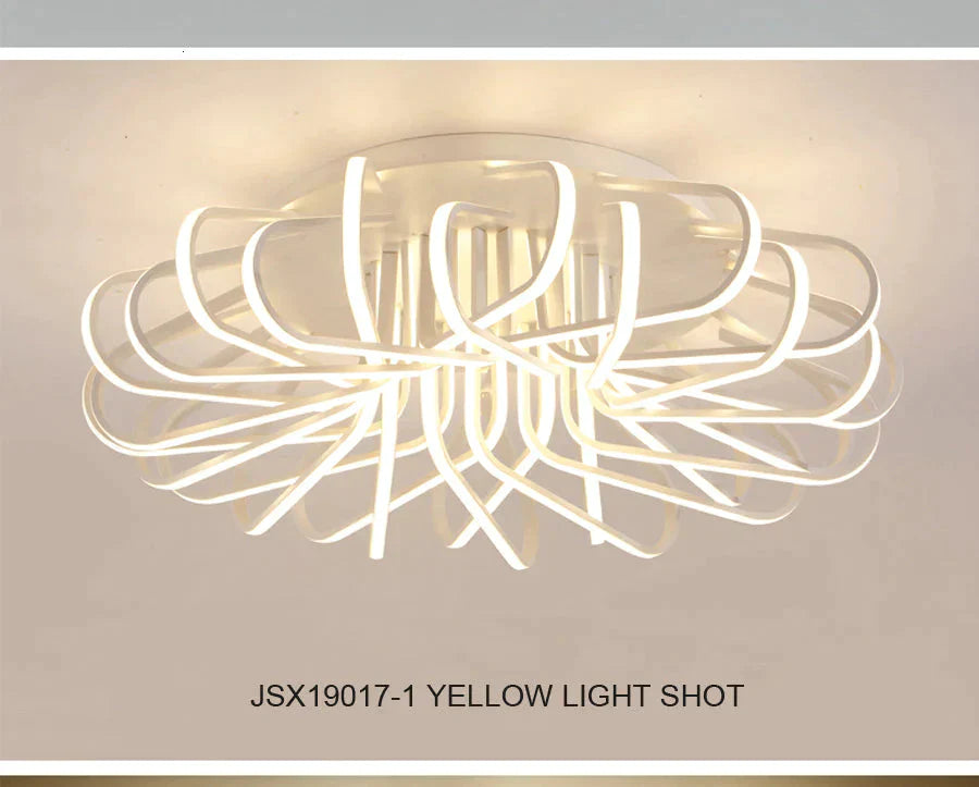Plafonnier à montage en surface pour chambre à coucher, salon, lampe de plafond en acrylique, abat-jour décoratif Lamparas De Techo