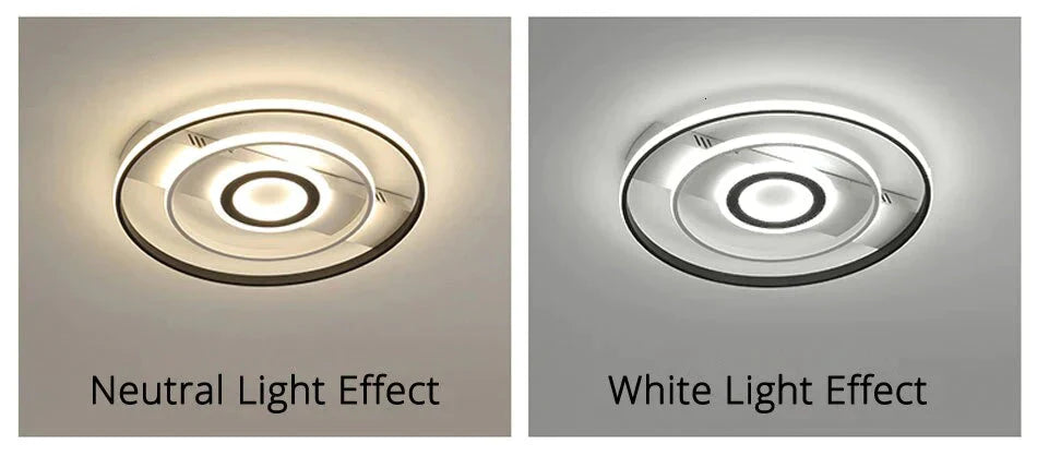 Modern Rectangle/Square/Circle Acrylic Led Ceiling Light White Color Black Color Remote Control For Living Room Bedroom Lighting