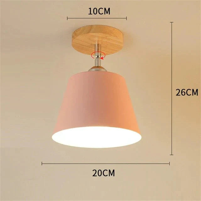 Nordic Macaron ceiling lamp creative porch aisle lights bay window balcony lights home bedroom cloakroom corridor lights