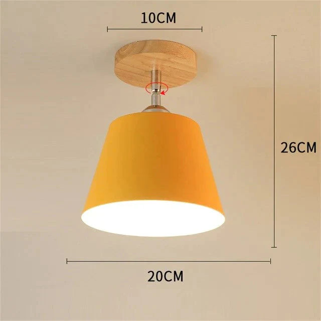 Nordic Macaron Ceiling Lamp Creative Porch Aisle Lights Bay Window Balcony Home Bedroom Cloakroom