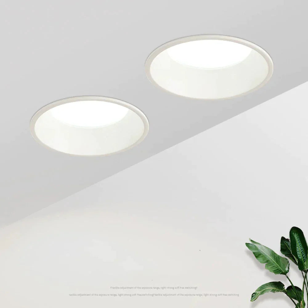 Spot LED à trois couleurs changeables, plafonnier encastré 15W 10W 7W, éclairage de salon simple à LED nordique