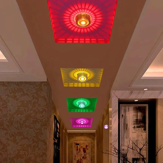 Modern Ceiling Light Colorful Indoor LED Ceiling Lamp 3W wall Sconce for Gallery Balcony lamp Porch light corridor Light Fixture