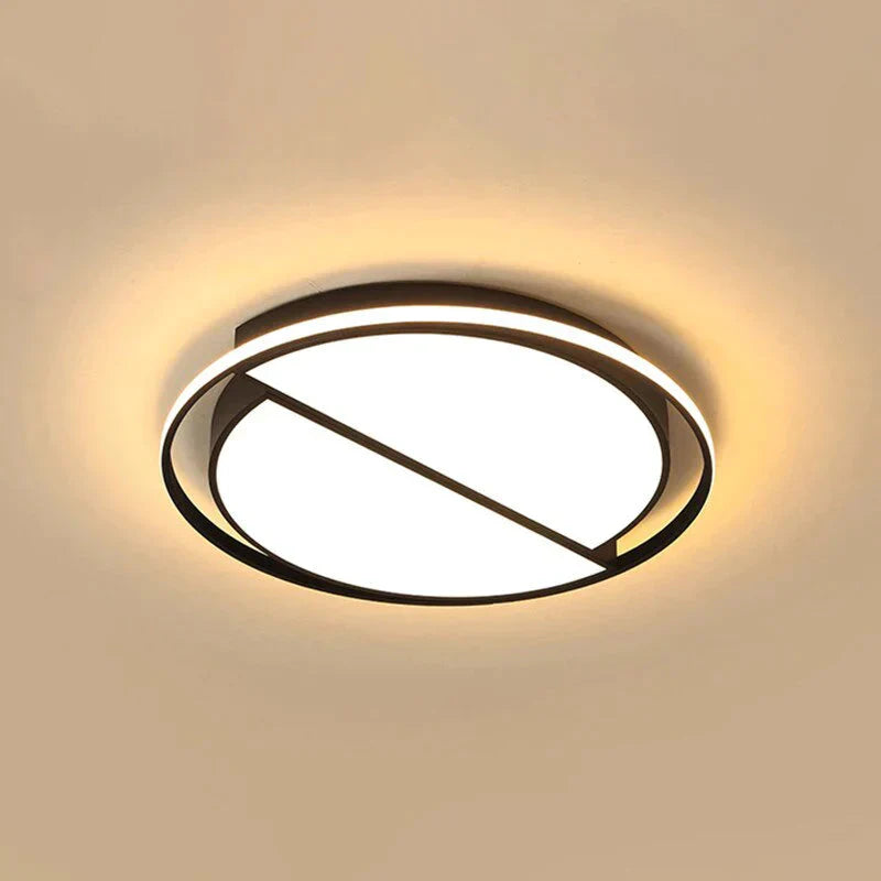 Lustre de salon rond moderne en fer, luminaires à LED, lustre de chambre à coucher, restaurant, lustres à intensité variable, éclairage de la maison Lampara Techo