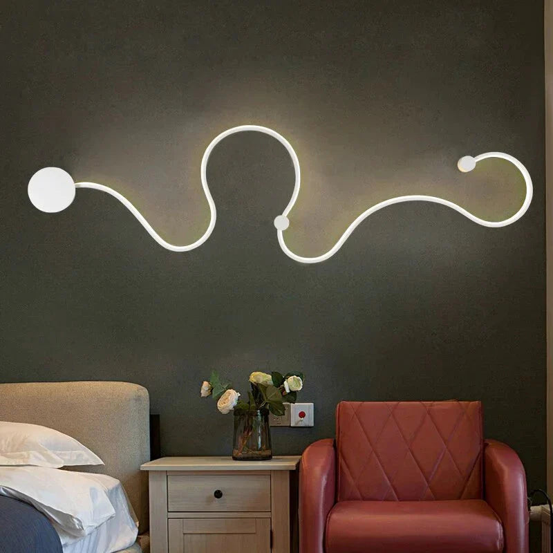 Creative Led Ceiling Lights For Living Room Bedroom Black/White Aluminum Lamp Body Indoor Lighting Fixtures Lampara Led Techo