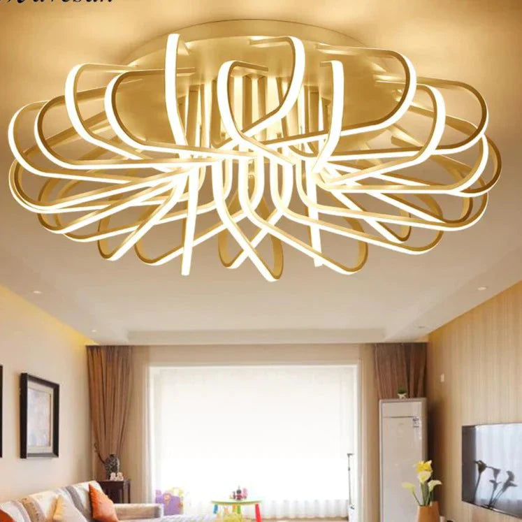 Plafonnier à montage en surface pour chambre à coucher, salon, lampe de plafond en acrylique, abat-jour décoratif Lamparas De Techo