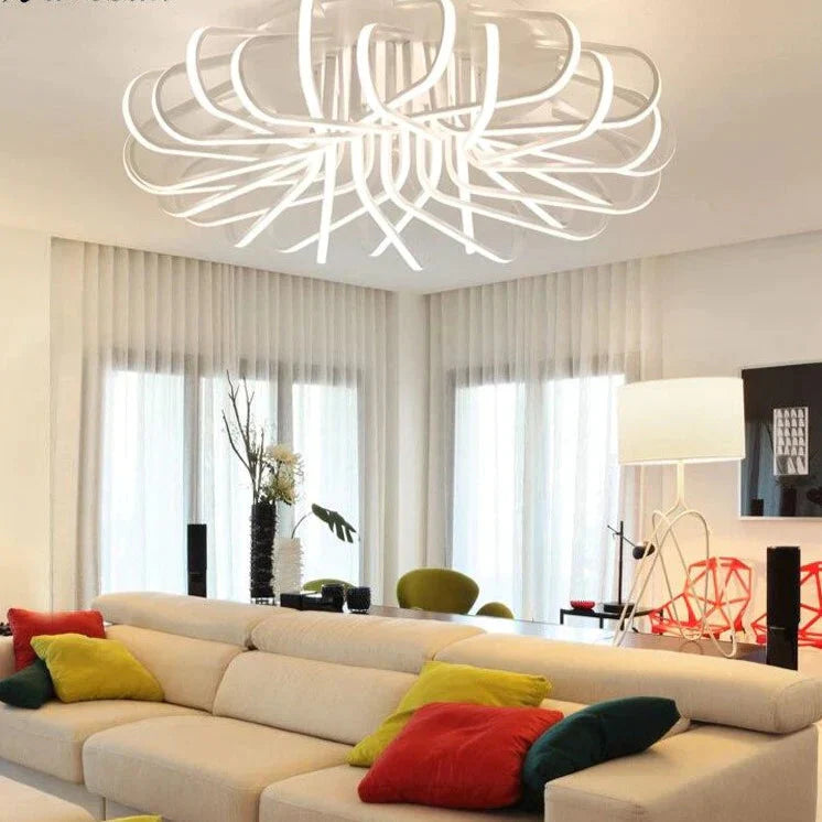 Plafonnier à montage en surface pour chambre à coucher, salon, lampe de plafond en acrylique, abat-jour décoratif Lamparas De Techo