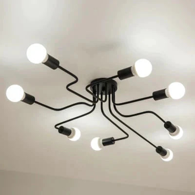 Vintage Ceiling Lights Iron Personality Ceiling Lights for Living & Bed Room