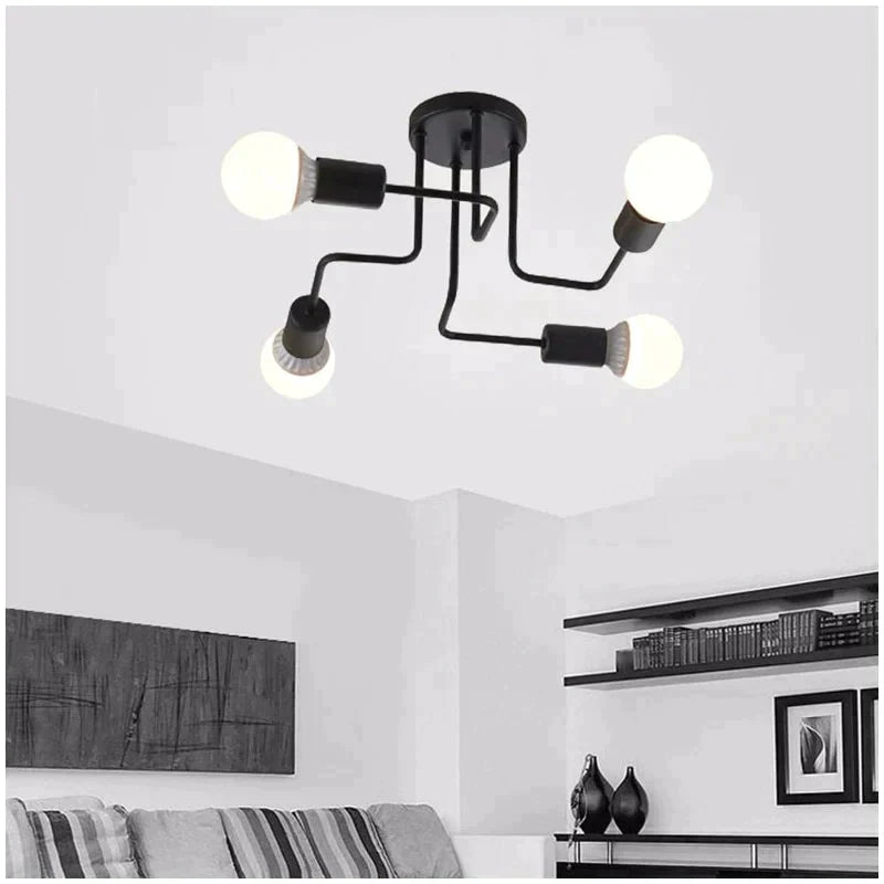 Vintage Ceiling Lights Iron Personality For Living & Bed Room