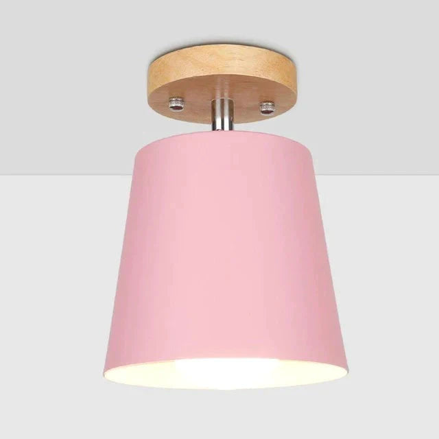 LED Ceiling Light Iron Wood Ceiling Lamps Nordic Modern Ceiling Lamp For Living Room Bedroom Decoration Fixture Corridor Kitchen