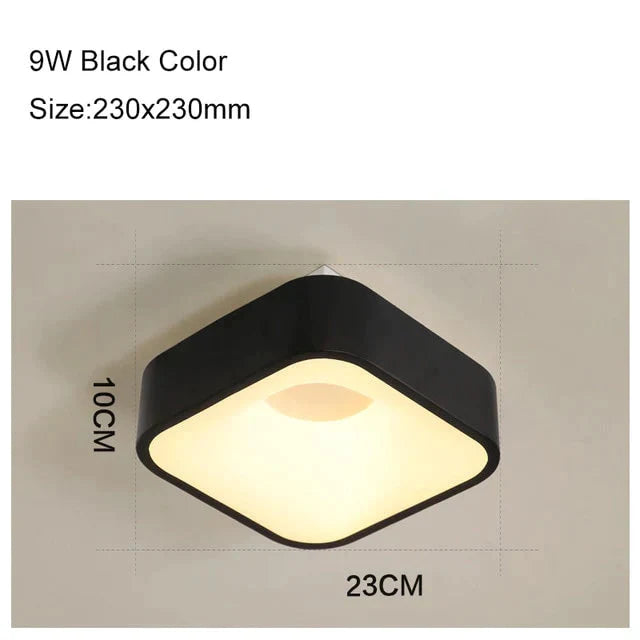 Round/Square/Triangle Modern Led Ceiling Lights For Living Room Bedroom Study Room Dimmable+RC Ceiling Lamp Fixtures