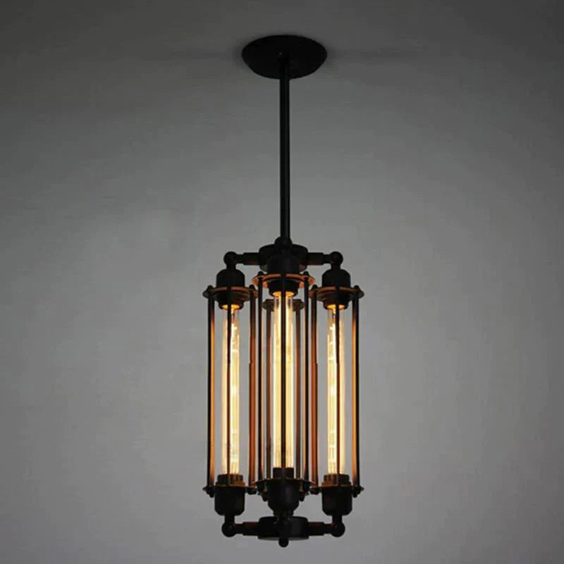 Retro Vintage 4 Heads Steam Pipe Ceiling Pendant Lamp E27 Lights Loft Restaurant Master Bedroom Dining Room Hotel Room Bar Cafe
