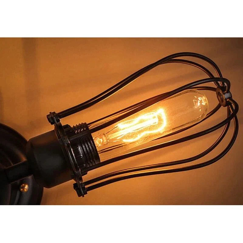 Retro Vintage Black 5 Lights GrLn Ceiling Lights E27 Lamp Fixtures For Home Bedroom/Living Room/Bar/Cafe