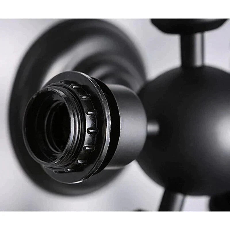 Retro Vintage Black 5 Lights GrLn Ceiling Lights E27 Lamp Fixtures For Home Bedroom/Living Room/Bar/Cafe