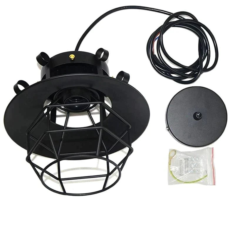 Retro Vintage Industrial Chandelier Lampshade Antique Ceiling Lamp for Home Cafe(Without Bulb)