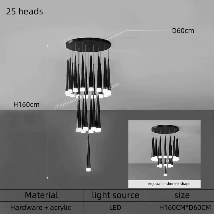 Ritra – Cone LED Pendant Lamp with Adjustable Suspension