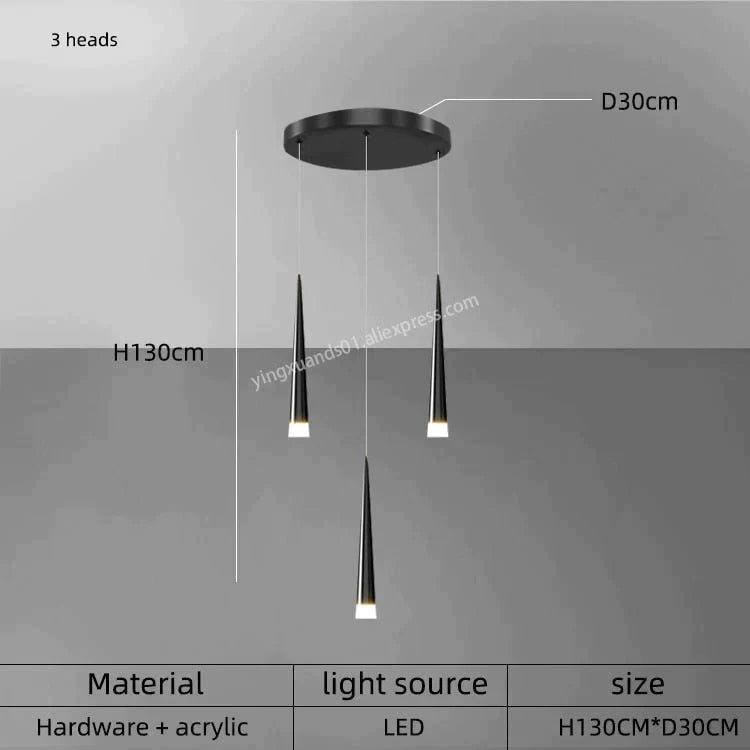 Ritra – Cone LED Pendant Lamp with Adjustable Suspension