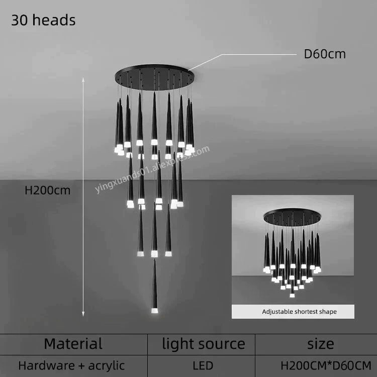 Ritra – Cone LED Pendant Lamp with Adjustable Suspension