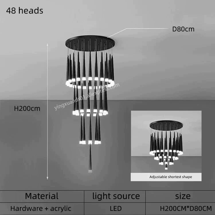 Ritra – Cone LED Pendant Lamp with Adjustable Suspension