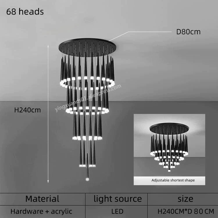 Ritra – Cone LED Pendant Lamp with Adjustable Suspension