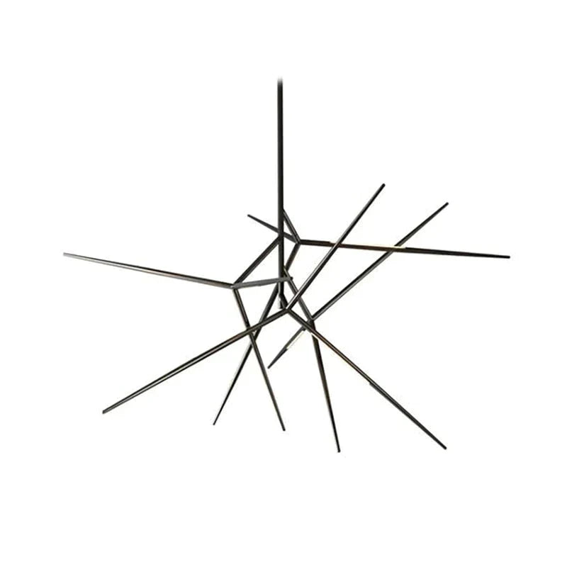 Sedona - Minimalist LED Pearl black/Copper color Iron Chandelier