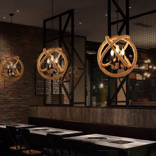 Vintage Industrial Hanging Pendant Lamp For Dining Room Corridor Decor